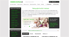 Desktop Screenshot of moderni-matrace.cz